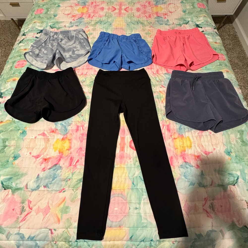 Kids Multi-Color Shorts and Leggings Set